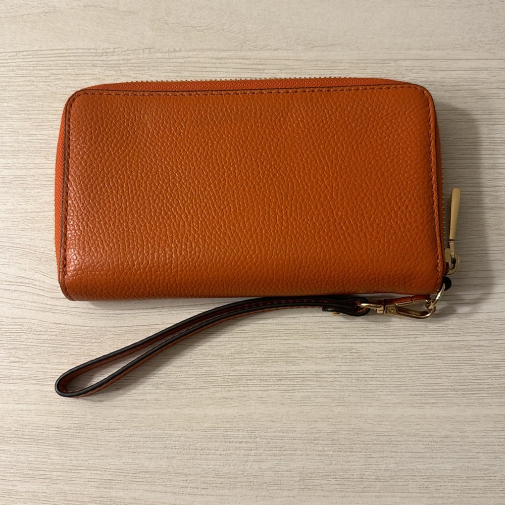 Michael Kors Large Leather Smartphone Wristlet VGUC - Picture 5 of 8